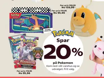 Kvickly Spar 20% på Pokemon tilbud