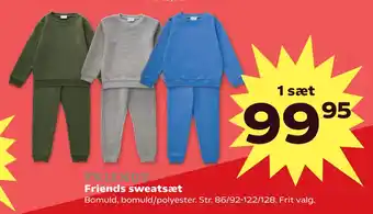 Kvickly Friends sweatsæt tilbud