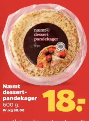 Netto Næmt dessert- pandekager tilbud