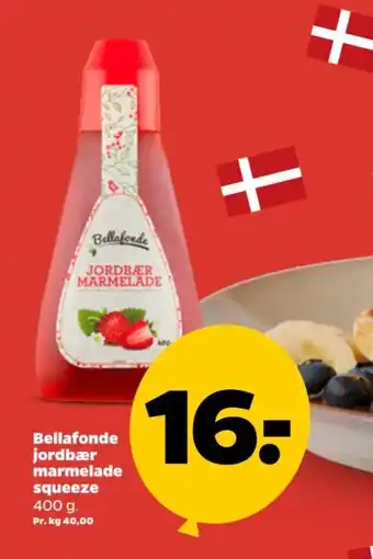 Netto Bellafonde jordbær marmelade tilbud