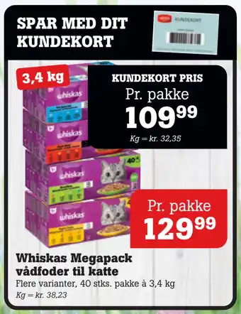 Poetzsch Padborg Whiskas Megapack vådfoder til katte tilbud