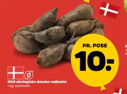 Netto ØGO økologiske danske rødbeder tilbud