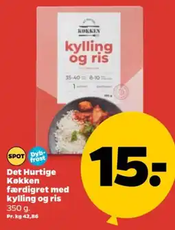 Netto Det Hurtige Køkken færdigret med kylling og ris tilbud