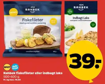 Netto Rahbek fiskefileter eller indbagt laks tilbud