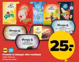 Netto Premier Is isbæger eller multipak tilbud