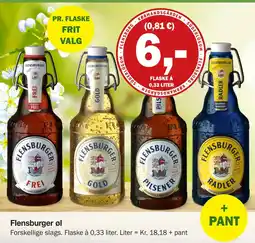 Købmandsgården Flensburger øl tilbud