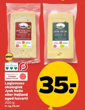 Netto Logismose økologisk Jysk hede eller Højland aged havarti tilbud