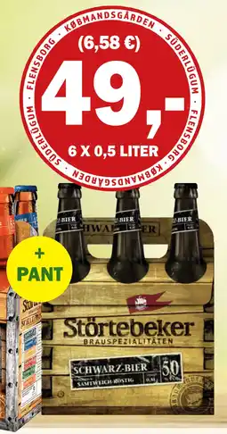 Købmandsgården Störtebeker Schwarzbier tilbud