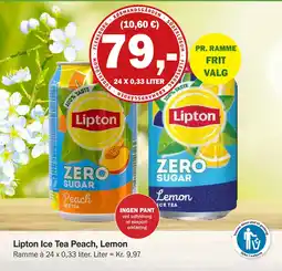 Købmandsgården Lipton Ice Tea Peach, Lemon tilbud