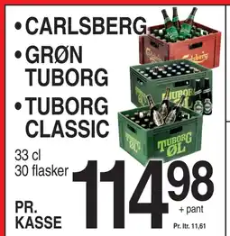 ABC Lavpris CARLSBERG • GRØN TUBORG • TUBORG CLASSIC tilbud