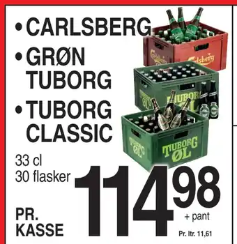 ABC Lavpris CARLSBERG • GRØN TUBORG • TUBORG CLASSIC tilbud