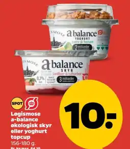 Netto Logismose a-balance økologisk skyr eller yoghurt tilbud