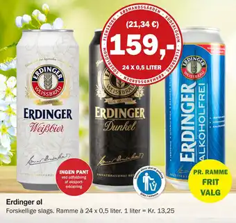 Købmandsgården Erdinger øl tilbud