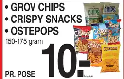 ABC Lavpris GROV CHIPS • CRISPY SNACKS • OSTEPOPS tilbud