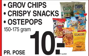 ABC Lavpris GROV CHIPS • CRISPY SNACKS • OSTEPOPS tilbud