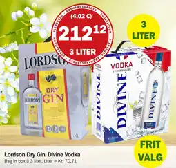 Købmandsgården Lordson Dry Gin tilbud