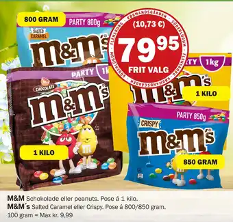 Købmandsgården M&M´s tilbud