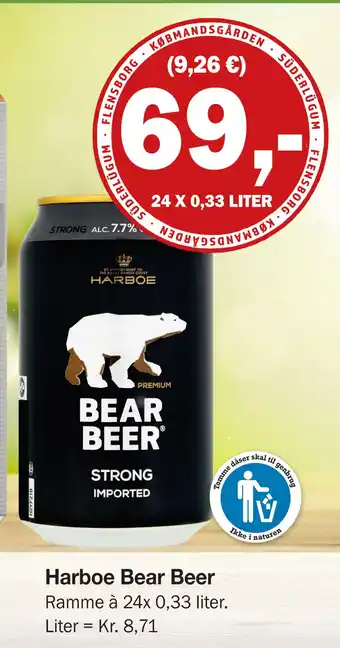 Købmandsgården Harboe Bear Beer tilbud