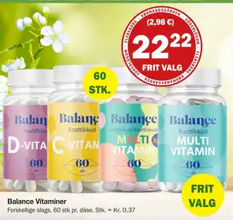 Købmandsgården Balance Vitaminer tilbud