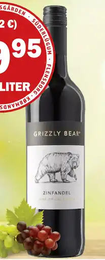 Købmandsgården Grizzly Bear Zinfandel tilbud