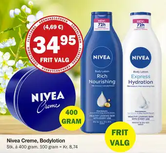 Købmandsgården Nivea Creme, Bodylotion tilbud