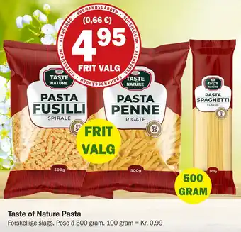 Købmandsgården Taste of Nature Pasta tilbud