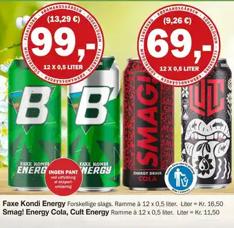 Købmandsgården Faxe Kondi Energy tilbud