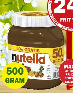 Købmandsgården Nutella tilbud