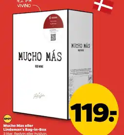 Netto Mucho Mas eller Lindeman's Bag-in-Box tilbud