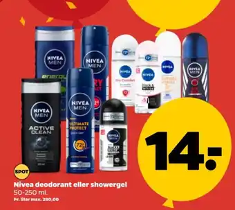 Netto Nivea deodorant eller showergel tilbud