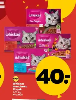 Netto Whiskas menuboks 12-pak tilbud