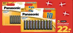 Netto Panasonic batterier AA eller AAA. 10-pak. tilbud