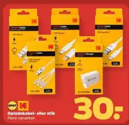 Netto Opladekabel- eller stik Flere varianter. tilbud