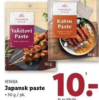 Lidl Japanske paste tilbud