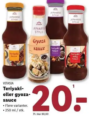 Lidl Teritaki eller gyozasauce tilbud