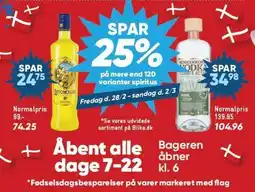 Bilka SPAR 25% på mere end 120 varianter spiritus tilbud