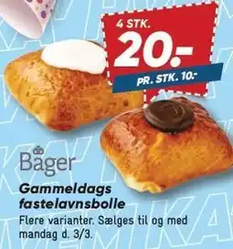 Bilka Gammeldags fastelavnsbolle - 4 STK tilbud