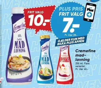 Bilka Cremefine madlavning tilbud