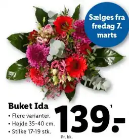 Lidl Buket Ida tilbud