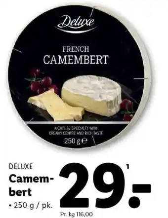 Lidl Deluxe CAMEMBERT tilbud