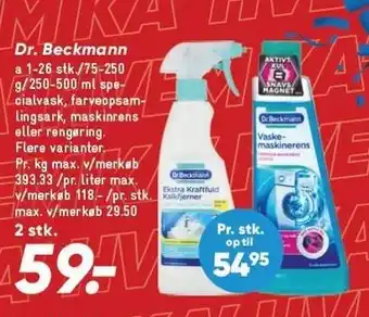 Bilka Dr. Beckmann - 2 stk tilbud