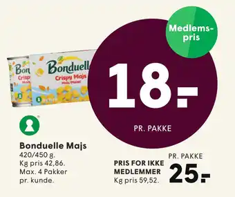 SPAR Bonduelle Majs tilbud