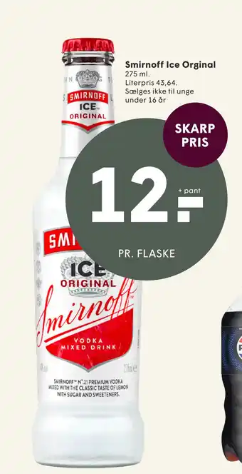 SPAR Smirnoff Ice Orginal tilbud