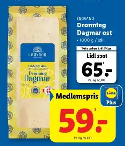 Lidl ENGVANG Dronning Dagmar ost tilbud