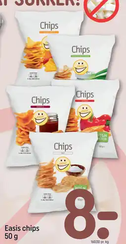 REMA 1000 Easis chips 50 g tilbud