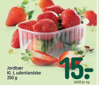 REMA 1000 Jordbær Kl. I, udenlandske 250 g tilbud