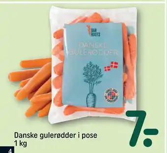 REMA 1000 Danske gulerødder i pose 1 kg tilbud