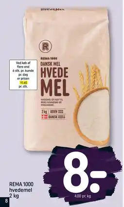 REMA 1000 REMA 1000 hvedemel 2 kg tilbud