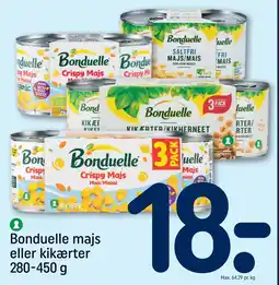 REMA 1000 Bonduelle majs eller kikærter 280-450 g tilbud