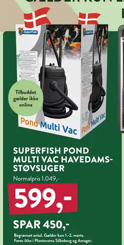 Plantorama SUPERFISH POND MULTI VAC HAVEDAMSSTØVSUGER tilbud